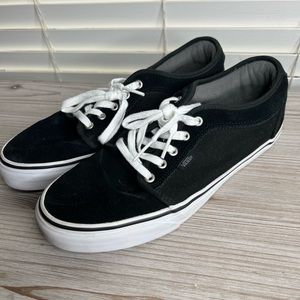 Vans Mens Off The Wall Shoes Black TB4R Skate Low Top Sz 10 Suede/Canvas